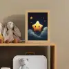 Ster - Gezichtje - Nacht - Wolken Light Box met kabel klein -sfeer2_kind