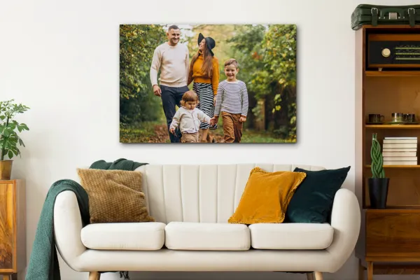 Canvas gezin natuur