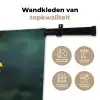 Bloemblaadjes - Afrikaan - Oranje - Wazig Wandkleed katoen klein -sfeer2