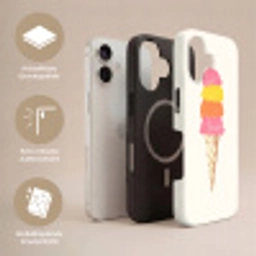 Schepijs - Hoorntje - Illustratie - Minimalistisch Toughcase MagSafe Apple iPhone 17 klein -USP_Lagen_DE