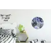 Marmer - Goud - Abstract - Blauw Wandcirkel aluminium klein -kinderkamer