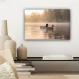Eenden - Water - Mist - Natuur canvas 2cm klein -sfeer6