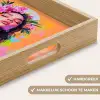 Portret - Bloemenkroon - Vrouw Dienblad Rechthoek middel -USP_HandgreepNL