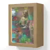 Melkmeisje - Johannes Vermeer - Graffiti Light Box met kabel (Wandlamp) klein -3d
