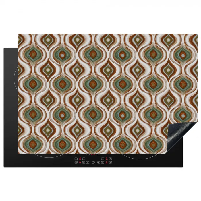 Motief - Patroon - Kleurrijk Inductie beschermer vinyl 3mm klein 276 -3d