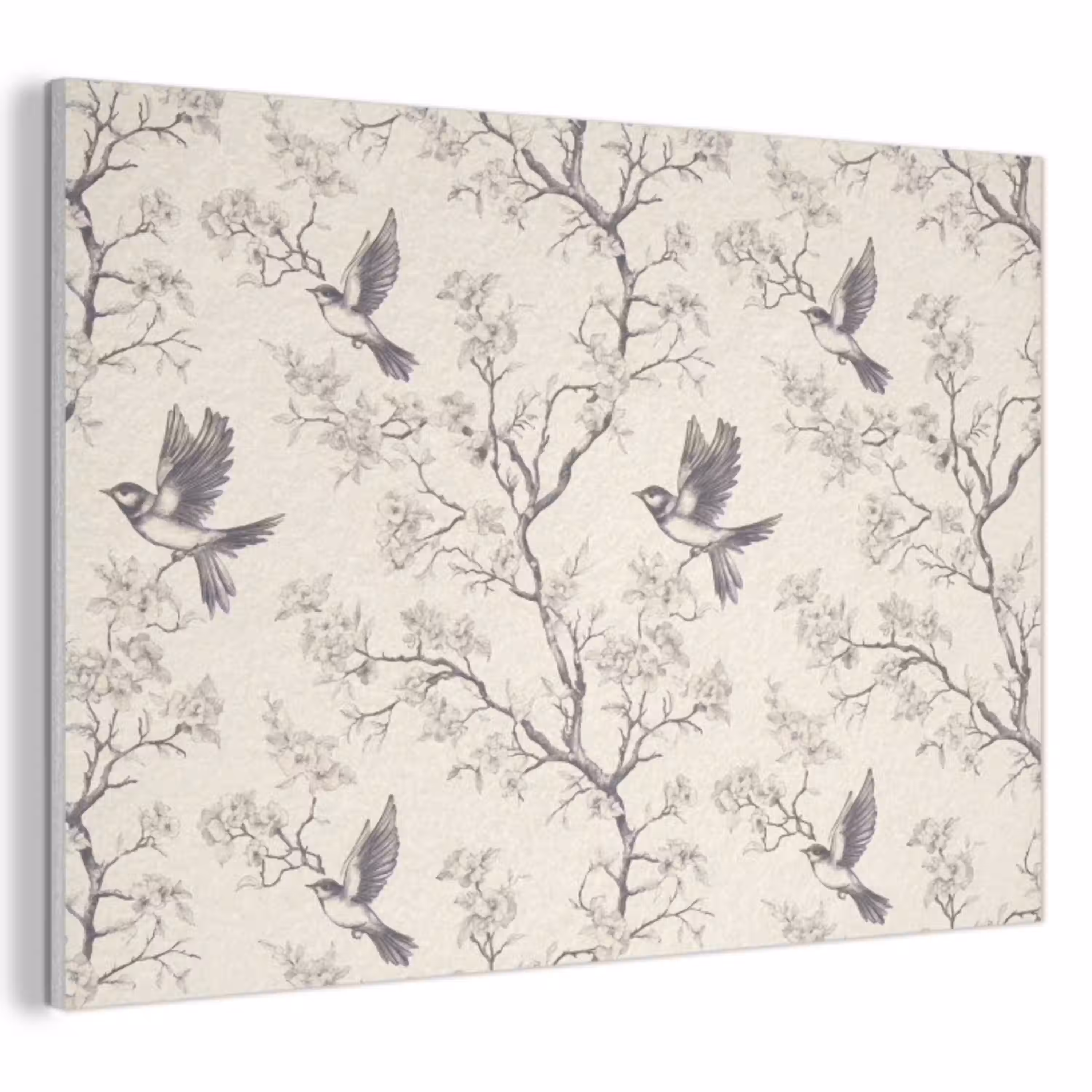 Takken - Vogels - Beige PET vilt klein 837 -3d