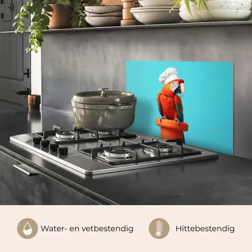 Ara - Koksmuts - Sokkel - Grappig keuken achterwand spatscherm klein -usp_NL
