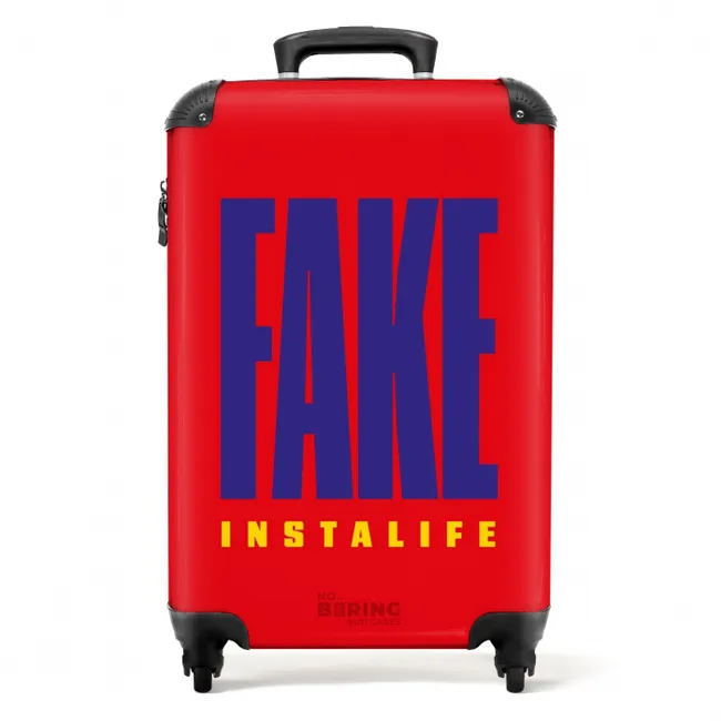 Koffer - Quotes - Fake instalife fel rood