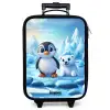 Pinguïn en ijsbeertje op ijsschotsen Kinderkoffer - Zwart klein -zzz_website3d