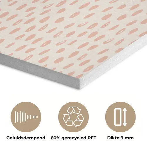 Rondjes - Patroon - Roze PET vilt klein 837 -closeup_NL