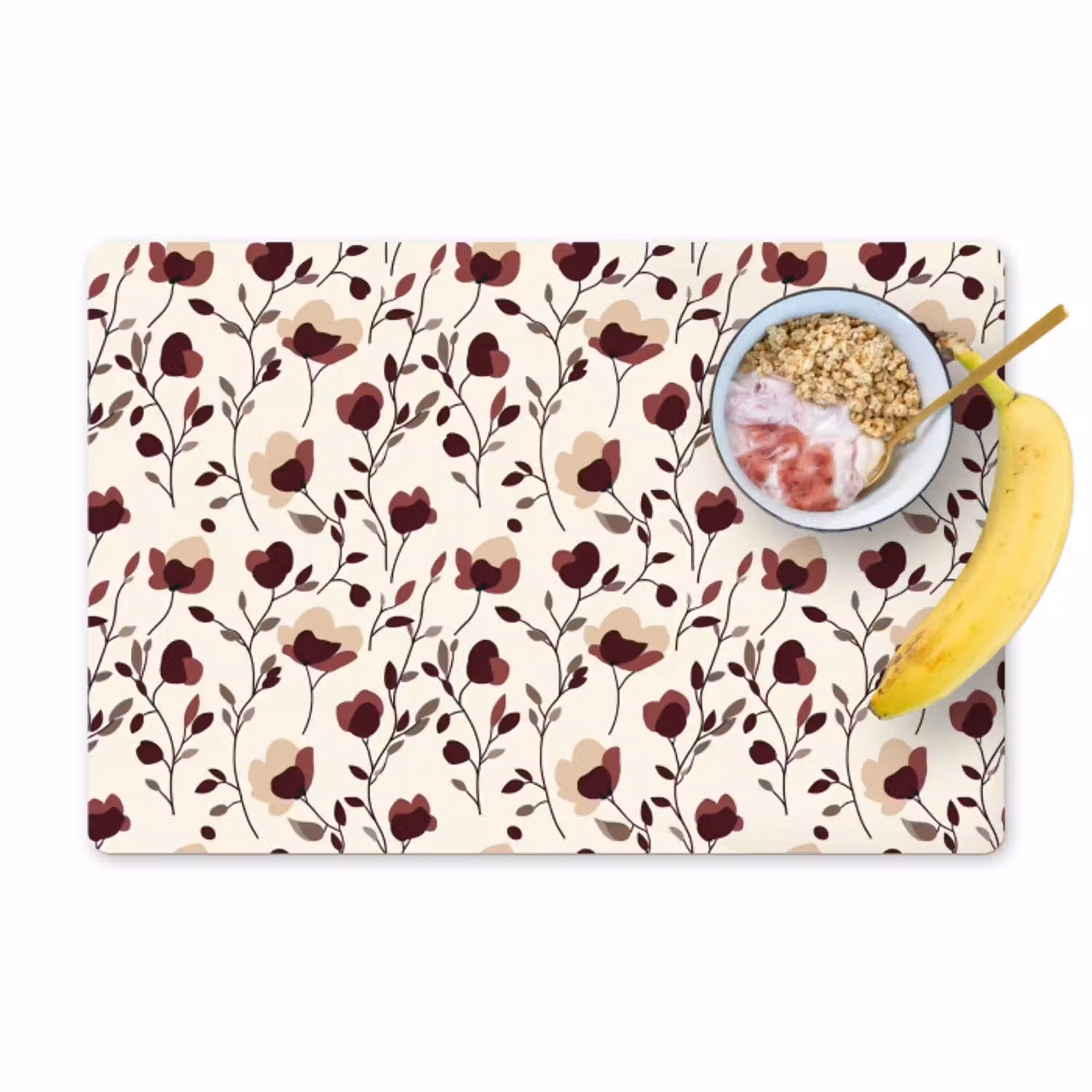 Bloemen - Botanisch - Bordeaux Placemat vinyl groot 368 -zzzproduct_Kitchenyeah-website
