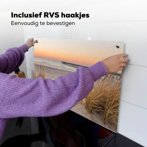 Pier - Zonsondergang - Strand Inductie beschemer met haakjes klein -ky-ophangen-nl