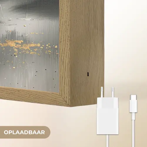 Natuur - Abstract - Landschap - Modern Light Box met batterij (Wandlamp) middel -USP_websiteoplaadbaarNL