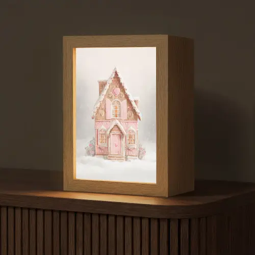 Huisje - Suiker - Pastel Light Box met kabel (Tafellamp) klein -z3d_website