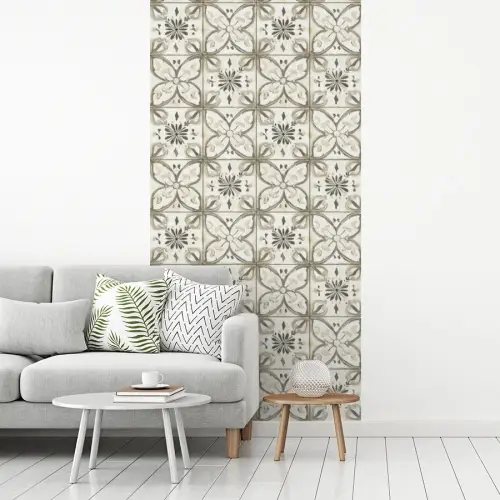 Antiek - Tegel - Beige fotobehang vinyl groot 64 -woonkamer