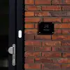 Zwart vlak - Klassiek Naambord Rechthoek middel -sfeer1-rechthoek-S
