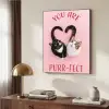 Kat - Hart - Tekst - Valentijn Textielframe zwart klein -sfeer3