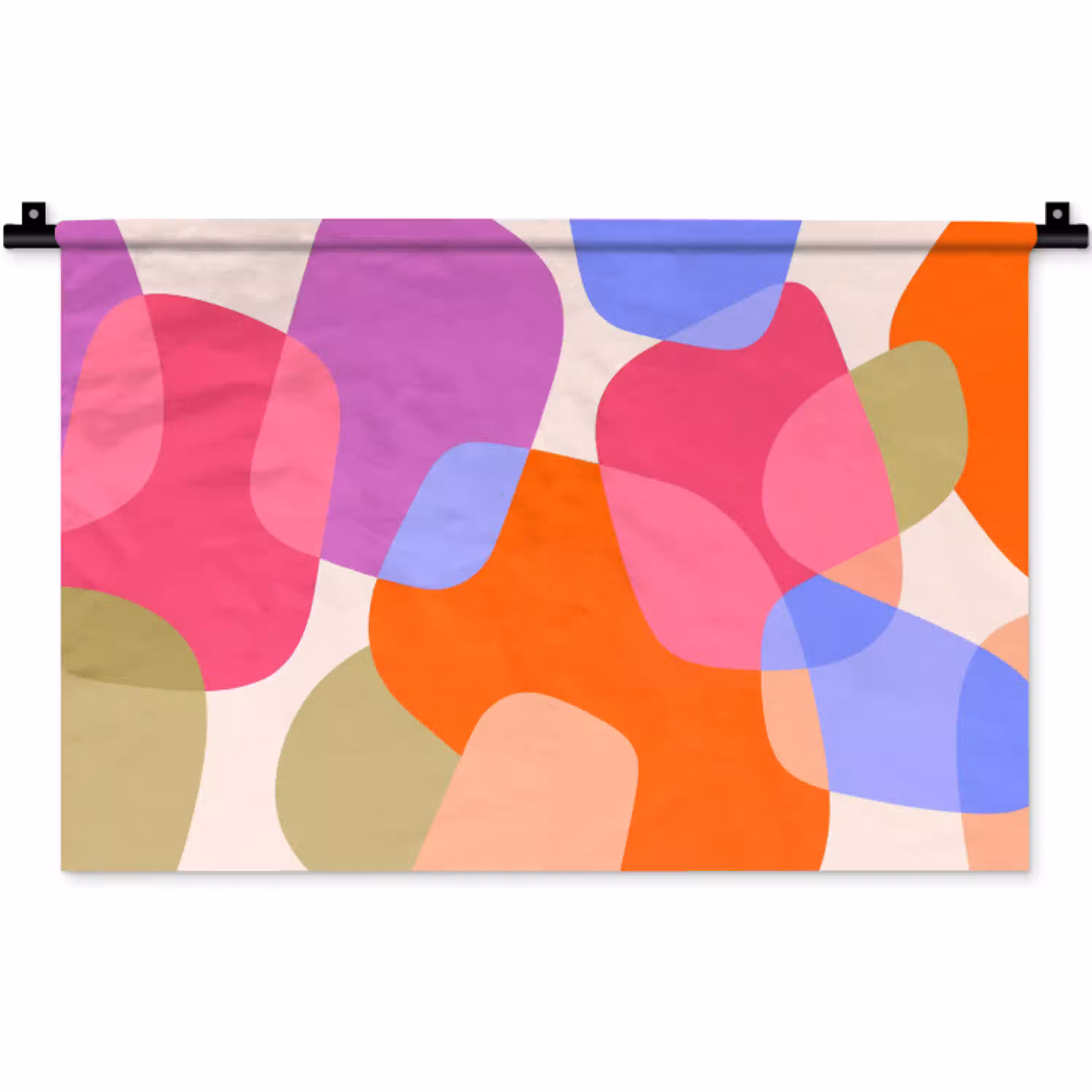 Abstract - Vormen - Modern - Kleurrijk Wandkleed katoen klein -zz3d