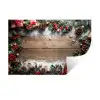 Kerstdecoratie - Geschenken - Hout - Veelkleurig Muursticker klein -3d