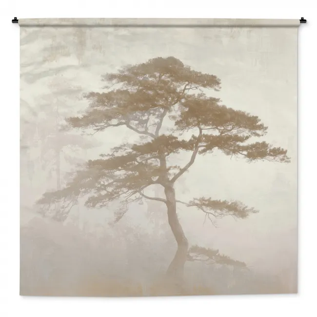 Wandkleed - Boom - Oosterse stijl - Landschap