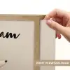 Vos - Gele bloemen - Minimalistisch Light Box met batterij (Wandlamp kind) middel -USP_websiteprintNL