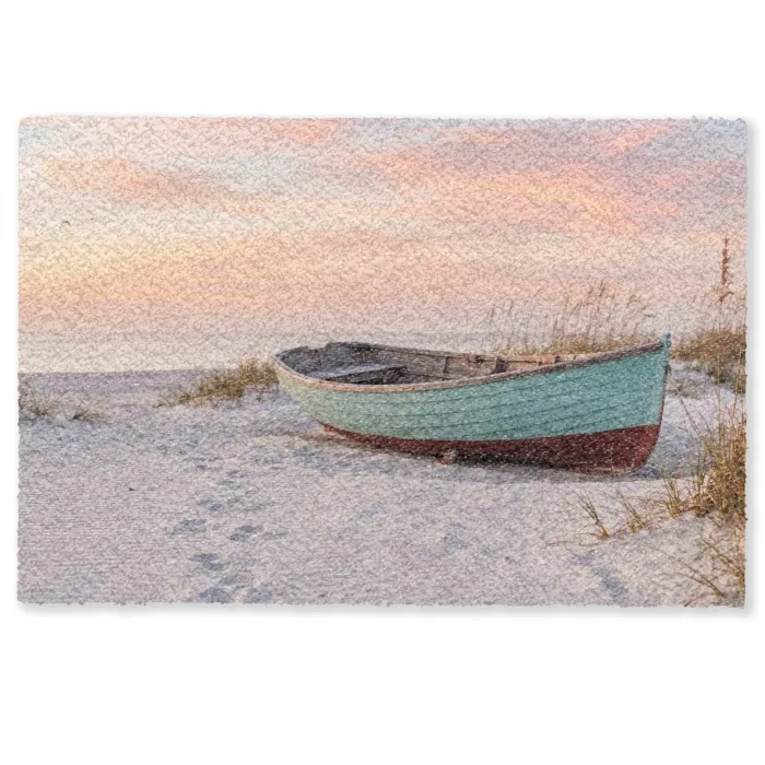 Rustiek - Roeiboot - Zandstrand Deurmat klein -zkaufland3d