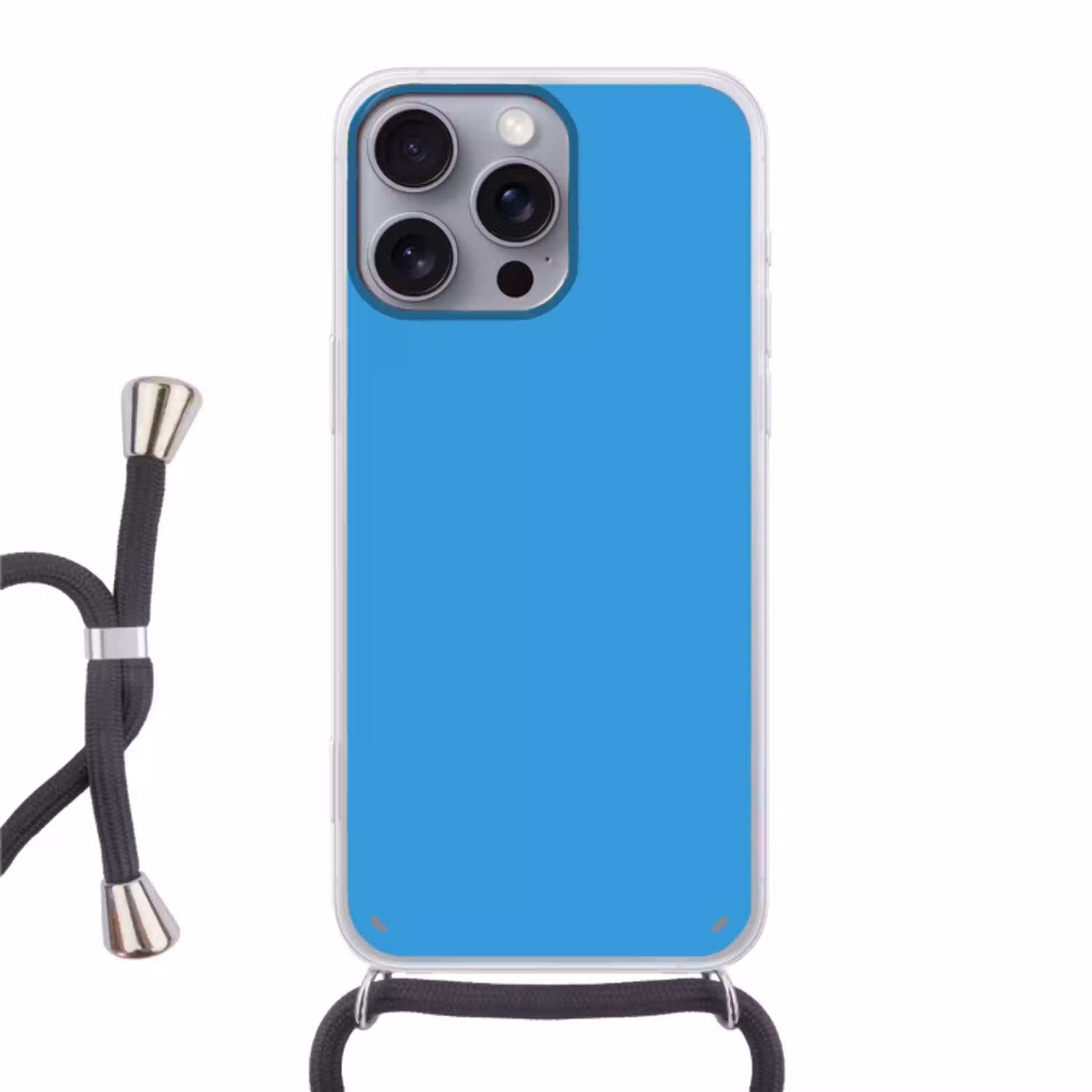 Cerulean - Breeze - Blauw Hoesje iPhone 16 Pro Max met koord klein 804 -3d
