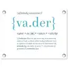 Quotes - Vader definitie - Spreuken - Woordenboek tuinposter los doek klein -3d