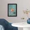 Badeend - Zwemband - Geel fotolijst zwart zonder passe partout klein -sfeer4