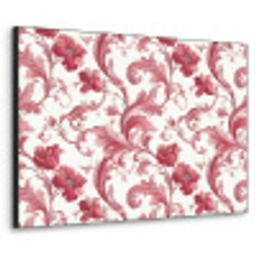 Barok - Patroon - Rood Textielframe zwart klein 947 -3d