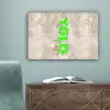 YOLO - Groen - Neon - Slangenprnt canvas 2cm klein -sfeer4