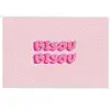Bisou - Roze - Dikke letters Deurmat klein -zkaufland3d