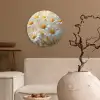 Madeliefjes - Wit - Zonlicht Wandcirkel kunststof plaat 5mm dik klein -sfeer1