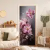 Bloemen - Roze - Stilleven - Kunst deurposter klein -sfeer2