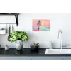 Palmbomen - Golven - Zee Muursticker klein -keuken