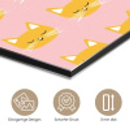 Katten - Patroon - Roze aluminium wit klein 46 -closeup_DE