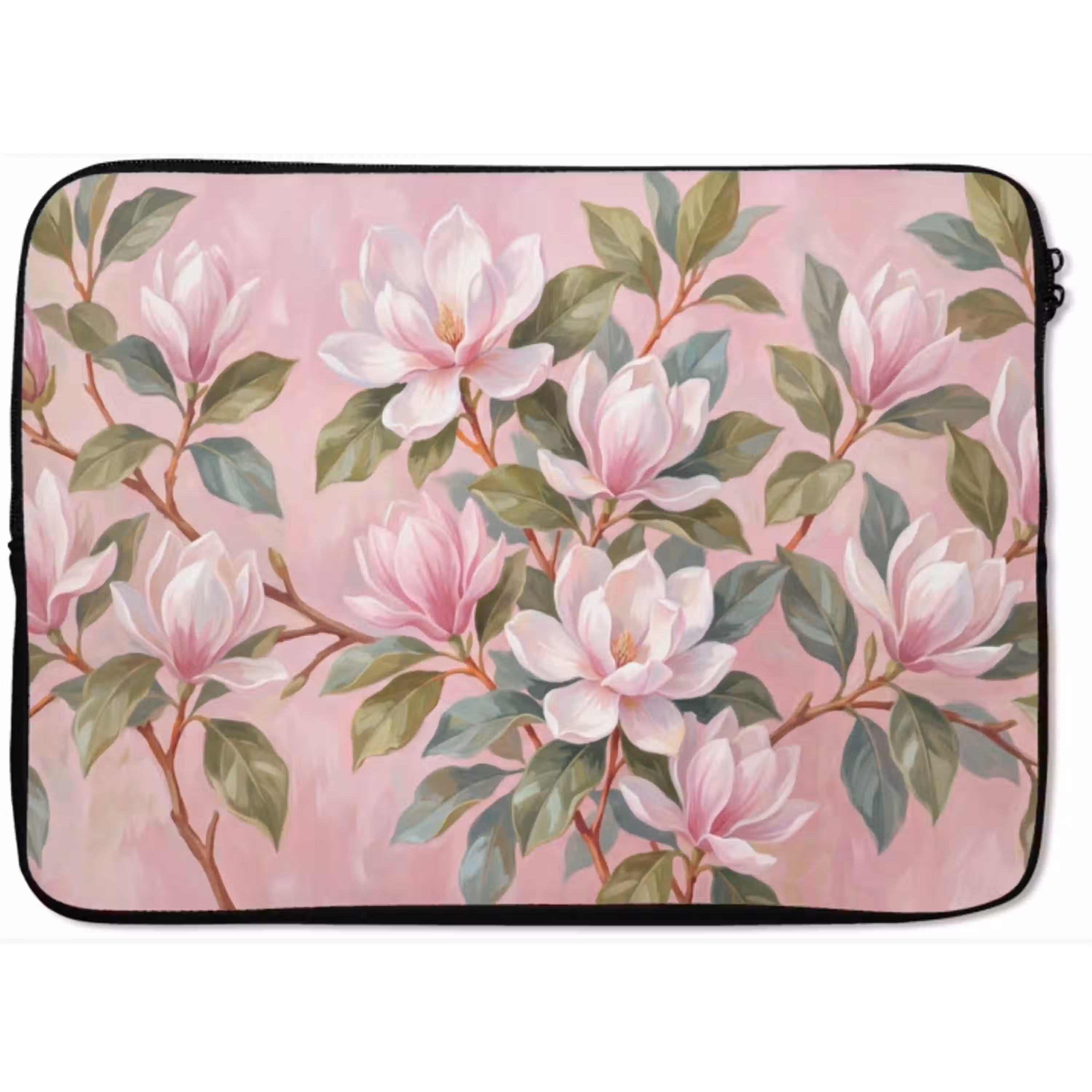 Magnolia's - Patroon - Roze laptophoes neopreen klein -zkaufland3dotto