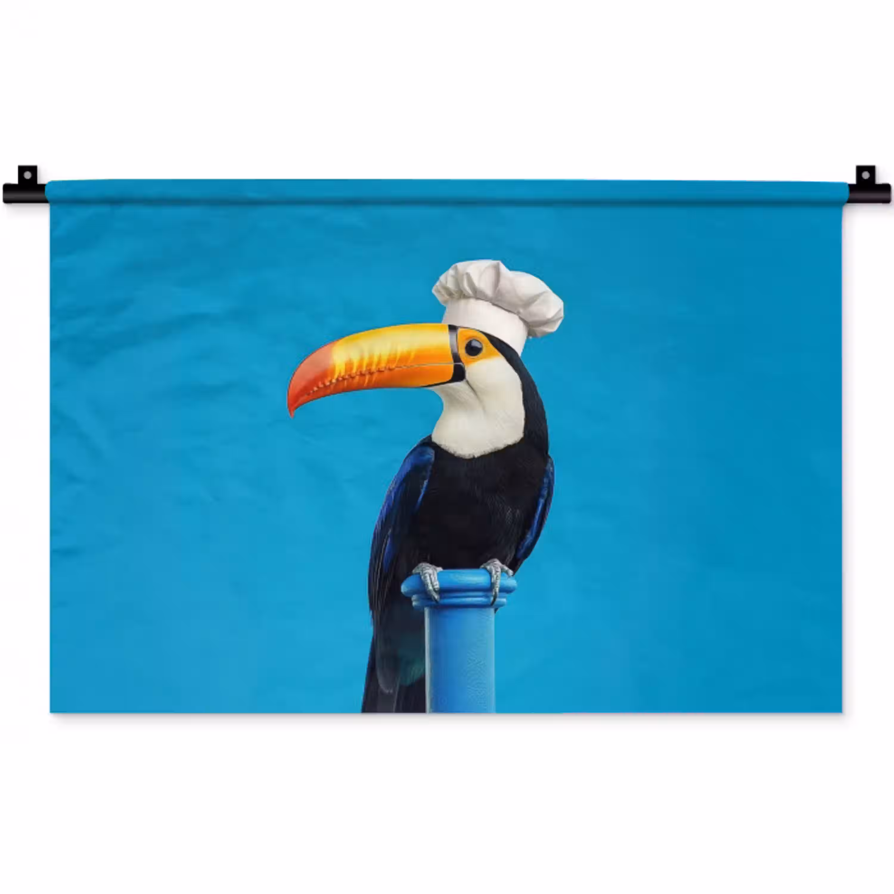 Tucan - Sokkel - Vogel - Koksmuts Wandkleed katoen klein -zz3d