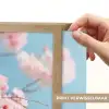 Takken - Bloesems - Roze Light Box met batterij (Wandlamp) middel -USP_websiteprintNL