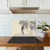 Specht - Bloemen - Paars keuken achterwand spatscherm klein -sfeer2