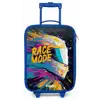 Racehelm - Verfspatten - Penseelstreken - Race mode Kinderkoffer - Blauw klein -zz3dotto