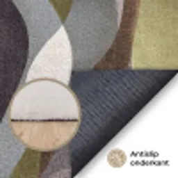 Retro - Banen - Kleurrijk Vloerkleed Rechthoek klein 1091 -uniquesellingpoint_antislip_NL_DE