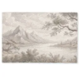 Landschap - Bergen - Meer - Natuur Deurmat klein -zkaufland3d