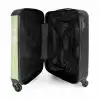 Grote bladeren in lichtgroen met beige NBS - Handbagage koffer - Kinderen Unisex middel -binnenkant