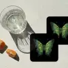 Vlinder - Groen - Diepte onderzetter kurk middel -sfeer4