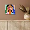 Portret - Vrouw - Modern aluminium wit klein -sfeer4