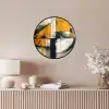 Geel - Abstract - Modern - Vormen Fotolijst rond zonder passe partout klein -sfeer3