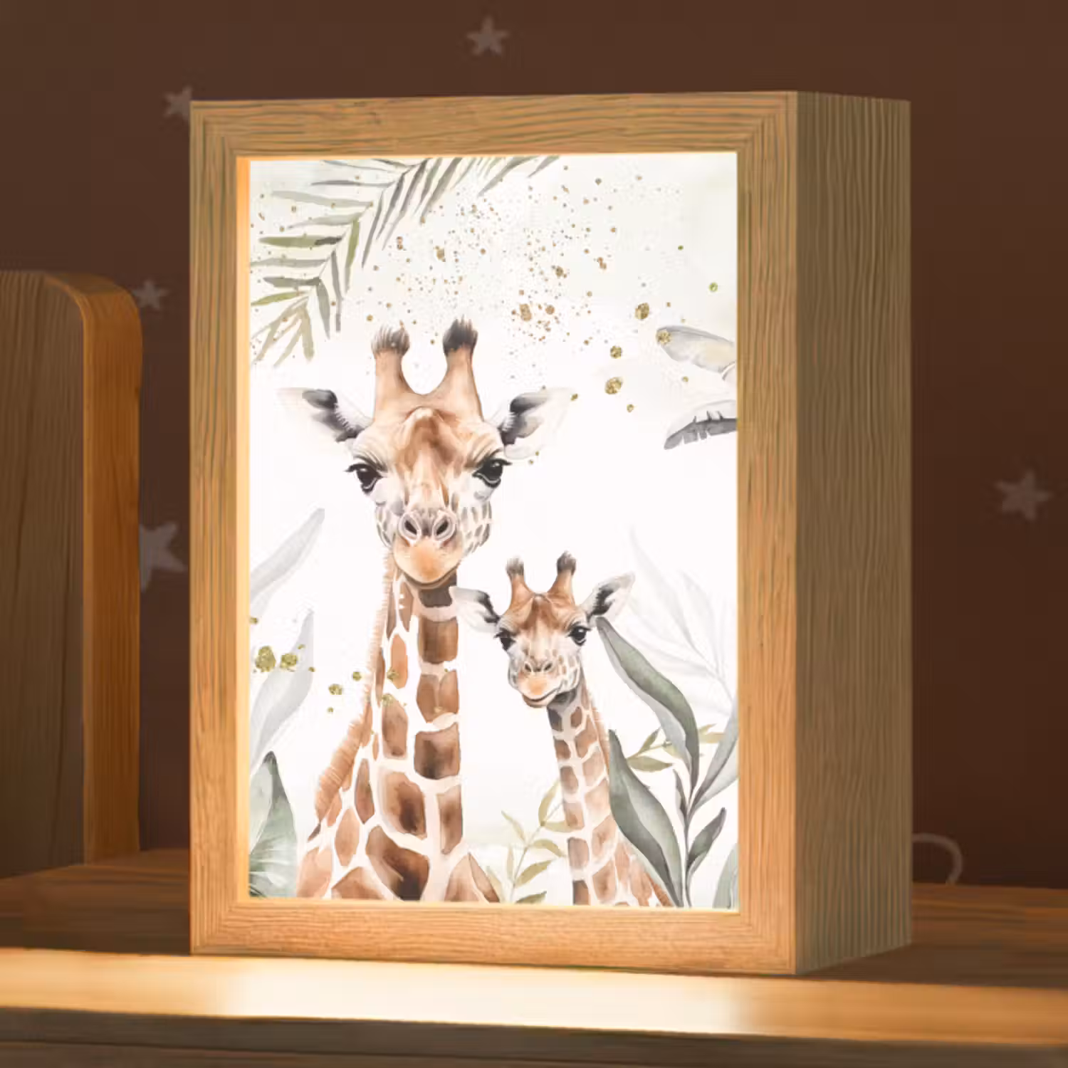 Nachtlicht Kinder - Giraffe - Blätter - Kinder - Tiere - Dschungel