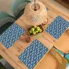 Klein - Oceaan - Golven - Blauw Placemat vinyl groot 368 -zzsfeer5_Kitchenyeah-website