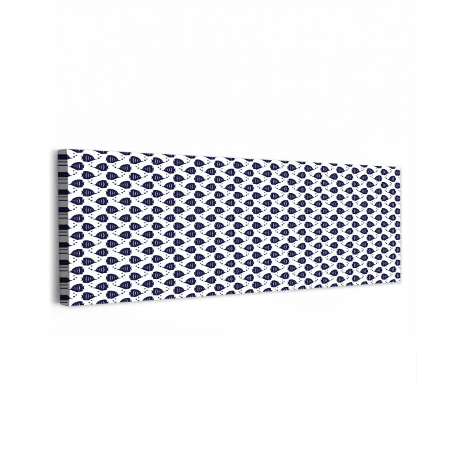 Oceaan - Vis - Blauw - Wit canvas 2cm klein 828 -z3d